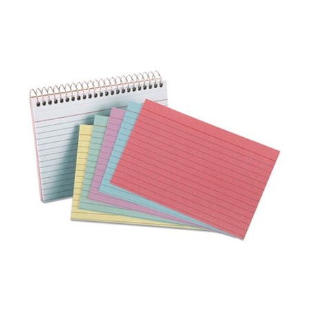 Tops Business Forms Oxford, Spiral Index Cards, 4 X 6, 50 Cards, Assorted Colors 40286
